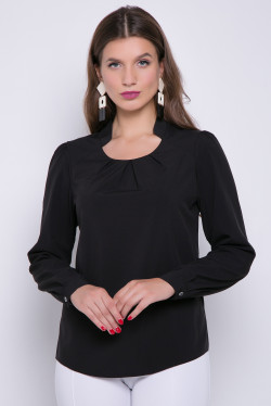 Блуза-98-Валенсия (черная) - фото 1