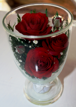 Живые цветы в стекле-129-Цветы в стекле CuLR - фото 1