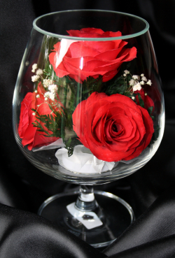Живые цветы в стекле-129-Эксклюзивные предметы интерьера GCR - фото 1