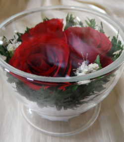 Живые цветы в стекле-129-Сувениры для любимых CuSR3 - фото 2