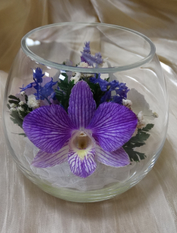 Живые цветы в стекле-129-Оригинальные подарки BmiO - фото 2