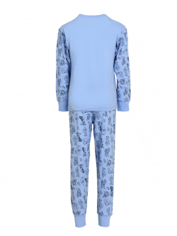 Пижама-108-"Лео 2"  Голубой - фото 2