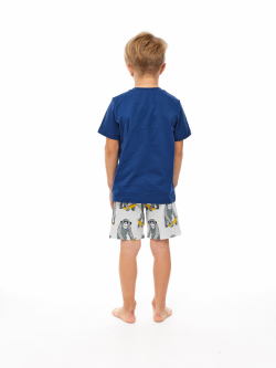 Пижама-108-Комплект для мальчика Синий - фото 2