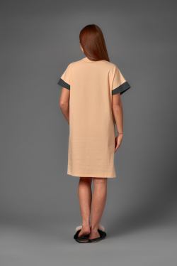 Сорочки-108-Женская сорочка  Персиковый - фото 2