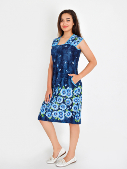 Платье-108-Сарафан женский Голубой - фото 1