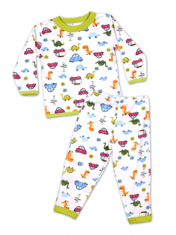 Пижама-108-Пижама детская для мальчика  Белый - фото 1
