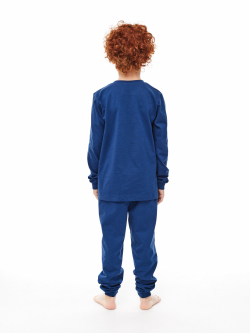 Пижама-108-Пижама детская для мальчика Синий - фото 2