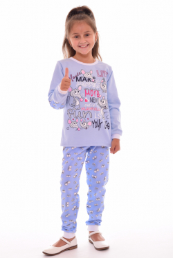 Пижама-108-Пижама детская  Голубой - фото 1