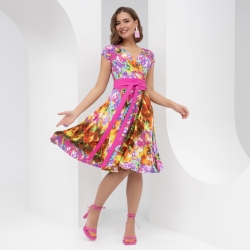Платья-55-Танго со стилем (яркий бриз, с поясом) - фото 2