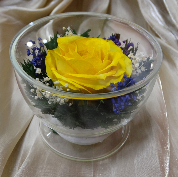 Живые цветы в стекле-129-Сувениры для любимых CuSRy - фото 1