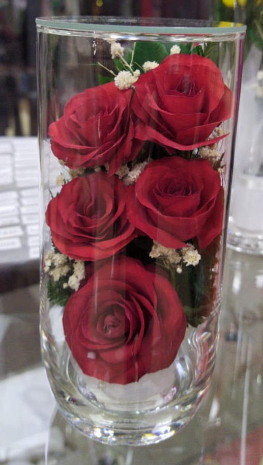 Живые цветы в стекле-129-Эксклюзивный дизайн для дома и офиса CSR3 - фото 1