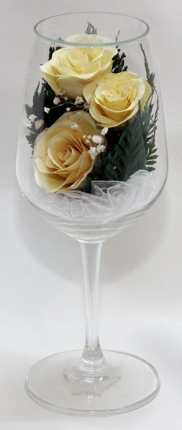 Живые цветы в стекле-129-Сувениры для любимых GHRc - фото 1