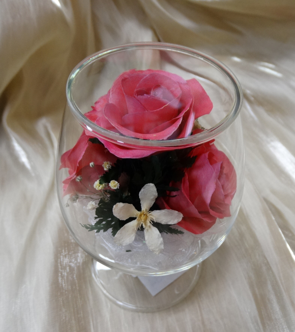 Живые цветы в стекле-129-Цветы в вакууме GSRp - фото 1