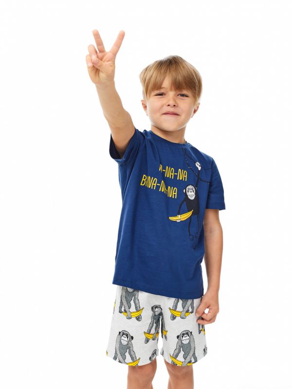 Пижама-108-Комплект для мальчика Синий - фото 1