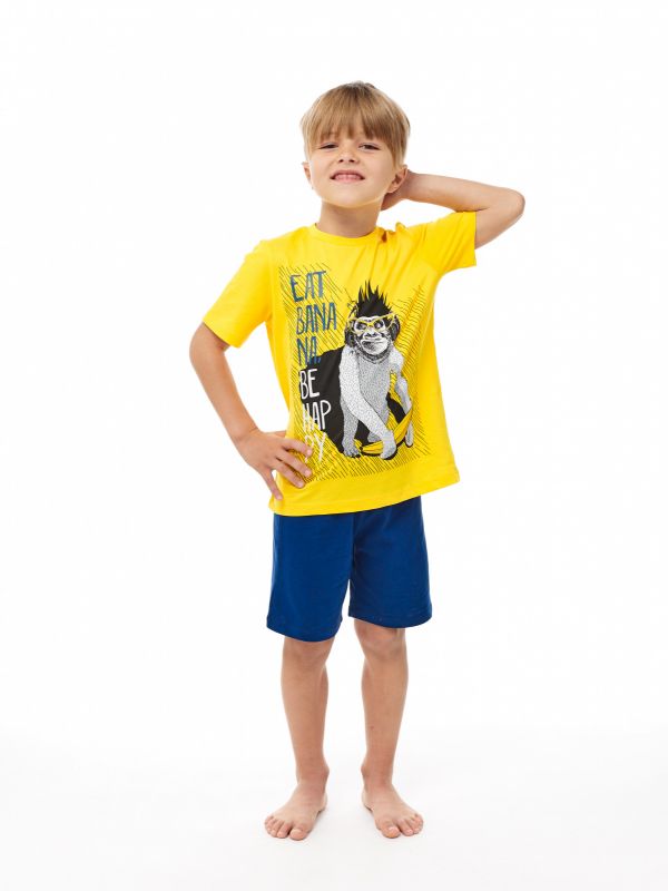 Пижама-108-Комплект для мальчика  Жёлтый - фото 1