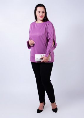 Блуза-108-Блуза женская Фиолетовый - фото 1