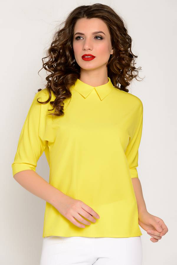 Блуза-98-Версаче (желтая) - фото 1